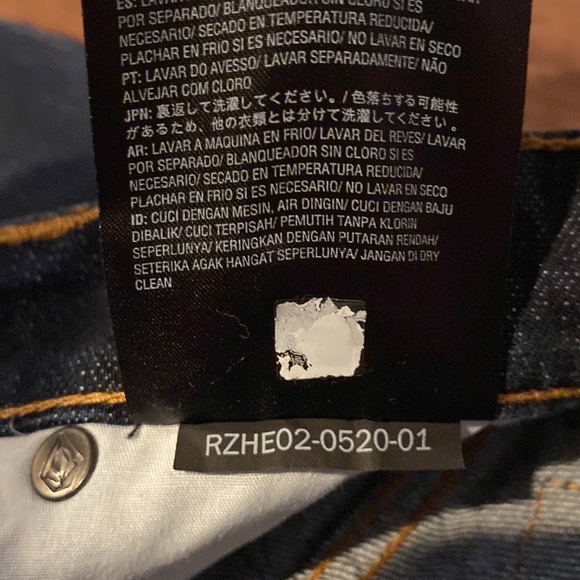 Volcom Solver Modern Straight Dark Wash Mens Jeans-Sz 29 - Picture 9 of 16